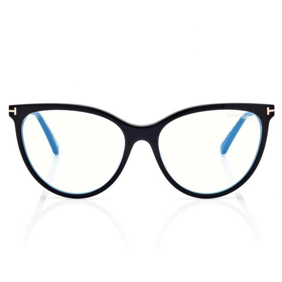 TOM FORD TF5994-B BLACK BLUE LIGHT BLOCK with MAGNETIC CLIP-ON EYEGLASSES FRAME - Picture 2 of 8